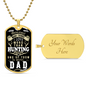 HeartArt - Graphic Dog Tag Necklace - Hunter Dad