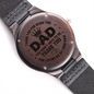 Heart of Time - Wood Engraved Watch - Dad You Didn't Have To Be