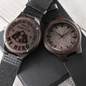 Heart of Time - Wood Engraved Watch - Police Dad Always Be Your Little Girl