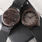 Heart of Time - Wood Engraved Watch - Dad My First Friend