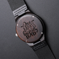 Heart of Time - Wood Engraved Watch - Badass Bonus Dad