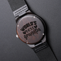 Heart of Time - Wood Engraved Watch - World's Best Grandpa