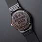 Heart of Time - Wood Engraved Watch - Best Bucking Dad