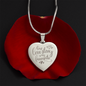 HeartScriptions - Engraved Heart Necklace - Our Love Story Is My Favorite