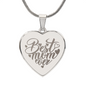 HeartScriptions - Engraved Heart Necklace - Best Mom Ever