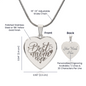 HeartScriptions - Engraved Heart Necklace - Best Mom Ever