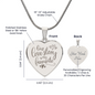 HeartScriptions - Engraved Heart Necklace - Our Love Story Is My Favorite