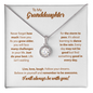 HeartStrings - Eternal Hope Necklace - Granddaughter I Will Always Be With You