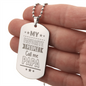 HeartScriptions - Engraved Dog Tag Necklace - My Favorite People Call Me Papa