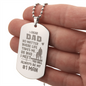HeartScriptions - Engraved Dog Tag Necklace - Dad Always Be My #1 Man