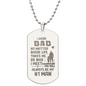 HeartScriptions - Engraved Dog Tag Necklace - Dad Always Be My #1 Man