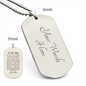 HeartScriptions - Engraved Dog Tag Necklace - To My Dad