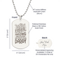 HeartScriptions - Engraved Dog Tag Necklace - Amazing Selfless Man Can Be Called Daddy