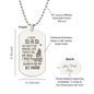 HeartScriptions - Engraved Dog Tag Necklace - Dad Always Be My #1 Man