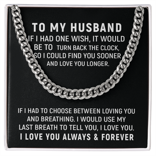 HeartStrings - Cuban Link Chain - Husband Turn Back The Clock