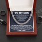 HeartStrings - Cuban Link Chain - My Son For Years I Watched You Grow Love, Dad