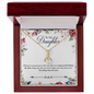 HeartStrings - Alluring Beauty Necklace - Daughter Wherever Your Journey in Life May Take You
