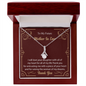 HeartStrings - Alluring Beauty Necklace - Mother In Law I Will Love Your Daughter