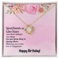 HeartStrings - Love Knot Necklace -  Good Friends Happy Birthda