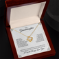 HeartStrings - Love Knot Necklace - Granddaughter I will Always Love You