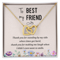 HeartStrings - Interlocking Hearts Necklace - To My Best Friend Standing By My Side