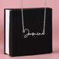 HeartCalligraphy - Personalized Signature Style Custom Name Necklace
