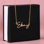 HeartCalligraphy - Personalized Signature Style Custom Name Necklace