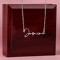 HeartCalligraphy - Personalized Signature Style Custom Name Necklace