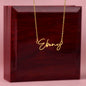 HeartCalligraphy - Personalized Signature Style Custom Name Necklace