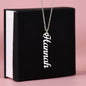 HeartCalligraphy - Custom Vertical Name Necklace