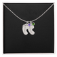 HeartScriptions - Engraved Baby Feet Necklace with Birthstone