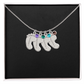 HeartScriptions - Engraved Baby Feet Necklace with Birthstone