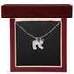 HeartScriptions - Engraved Baby Feet Necklace with Birthstone
