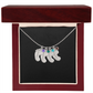HeartScriptions - Engraved Baby Feet Necklace with Birthstone