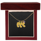 HeartScriptions - Engraved Baby Feet Necklace with Birthstone