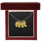 HeartScriptions - Engraved Baby Feet Necklace with Birthstone