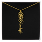 HeartCalligraphy - Custom Flower Name Necklace