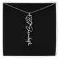 HeartCalligraphy - Custom Flower Name Necklace