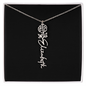 HeartCalligraphy - Custom Flower Name Necklace