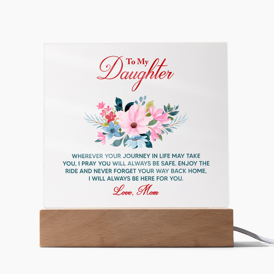 HeartWork - Acrylic Square Plaque - Daughter Journey In Life