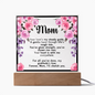 HeartWork - Acrylic Square Plaque - Mom Cherish You