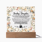 HeartWork - Acrylic Square Plaque - Daughter Wedding Day