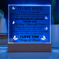 HeartWork - Acrylic Square Plaque - Wife Always & Forever