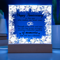 HeartWork - Acrylic Square Plaque - Happy Anniversary Floral