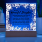 HeartWork - Acrylic Square Plaque - Daughter New Chapter
