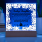 HeartWork - Acrylic Square Plaque - Daughter Wedding Day
