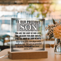 HeartWork - Acrylic Square Plaque - Son Light of Our Lives