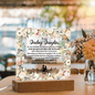 HeartWork - Acrylic Square Plaque - Daughter Wedding Day
