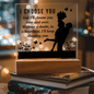 HeartWork - Acrylic Square Plaque - I Choose You
