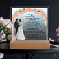 HeartWork - Acrylic Square Plaque - Wife Guiding Light Military